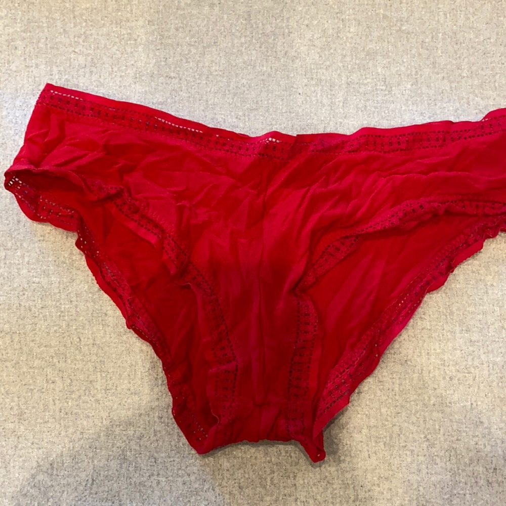 Ongossamer mesh bikinis